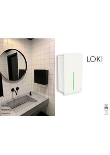 Sèche-mains et Distributeurs sanitaires muraux LOKI by DAN DRYER