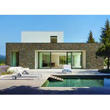 Plaque de parement en pierre reconstituée et structurée aspect feuille de schiste | Strata