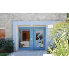 Portes pour hall d’entrée en matériaux mixtes | Décor