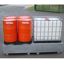 Bacs de rétention pour produits polluants et/ou dangereux 
