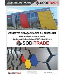 CASSETTES DE FAÇADE ACIER OU ALUMINUM