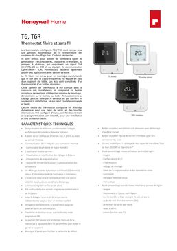 Thermostat programmable et connectable| T6/T6R