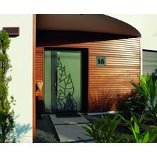 Portes d'entrées aluminium avec panneau verrier | HP FERMETURES & MENUISERIES