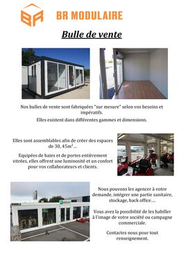 Bulles de vente modulaires - Bureaux de vente