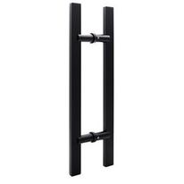 Poignée de porte battante rectangulaire noire | Venise - AC315B