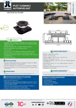 Plots autonivelants CLEMAN® pour dalles