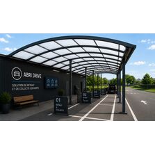 ABRI DRIVE OVALUX – SOLUTION DE RETRAIT ET DE COLLECTE COUVERTE