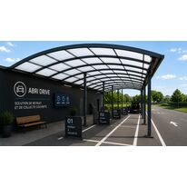 ABRI DRIVE OVALUX – SOLUTION DE RETRAIT ET DE COLLECTE COUVERTE