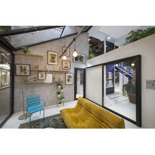 Coulissant aluminium à galandage revisité et motorisé pour véranda | CUZCO - Série 712