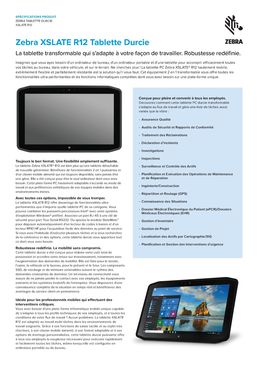 Tablette PC durcie transformable résistante aux chutes |  XSLATE R12
