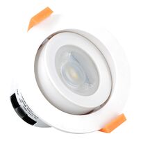 Spot LED orientable plast D 87 mm H 65 mm IP65 6W 3 000 K 550 lm dim Class II | 166106