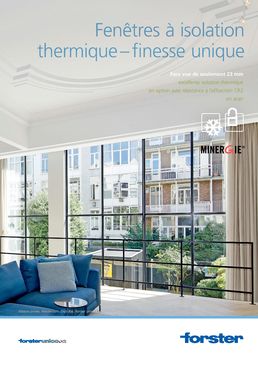 Profilés ultra fins à isolation thermique | Unico XS