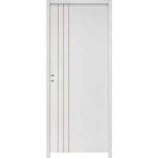 Bloc-porte intérieur MDF prêt à peindre | LINE huisserie 90 mm finition sans couvre-joint