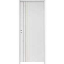 Bloc-porte intérieur MDF prêt à peindre | LINE huisserie 90 mm finition sans couvre-joint