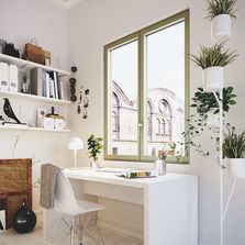 Fenêtre aluminium à ouvrant caché pour maison individuelle et logement collectif | Série 5200TH - Gamme 70 