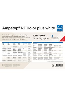 Coupe-vent coloré pour façades à joints ouverts