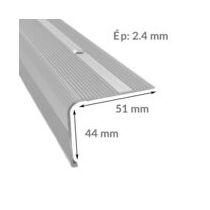 NEZ DE MARCHE ALU STRIE SPECIAL JUPE LONGUE PERCE 51 X 44 MM | WATTELEZ 