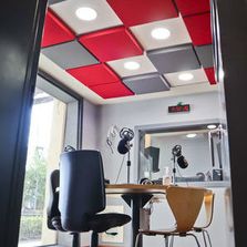 Pavés absorbants décoratifs pour faux plafonds standards | ACUSTIART-3D