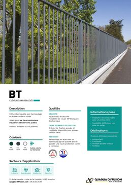 Clôture barreaudée moderne | BT