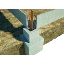 Plot béton pour soubassement 2 en 1 en sol argileux | Basik