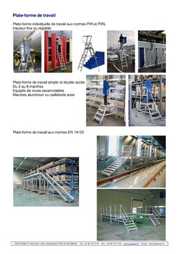 Plateforme de travail roulante simple accès | G50103