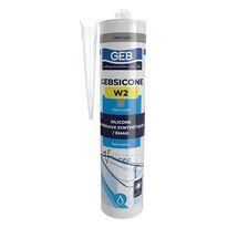 Mastic silicone fongistatique pour appareils sanitaires | gebsicone W2