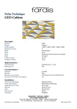 Papiers Peints Géo | Cubism