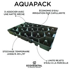 Système de stockage temporaire des EP pour toiture végétalisée | Aquapack