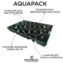 Système de stockage temporaire des EP pour toiture végétalisée | Aquapack
