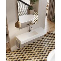 Plan vasque intégré en solid surface | LOM