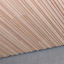 Panneau acoustique tridimensionnel en bois massif | Ligno Acoustique nature:3D