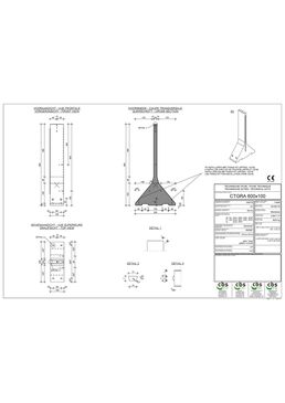 Elément en béton pour stockage couvert de céréales ou autres produits agroalimentaires | T Céréales