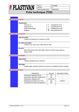 Tablette de fenêtre intérieure | DURAPANEL – PVC 200 mm blanc - 7520W-6.00