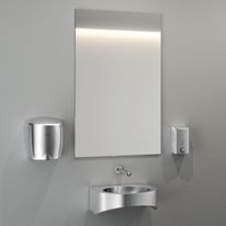 Miroir de toilette incassable 10x595x980 Inox poli miroir | Réf 3459 