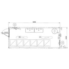 Module ou bungalow sanitaire 20' 6xDouches