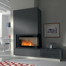 Cheminée contemporaine semi-encastrée | TIVOLI 