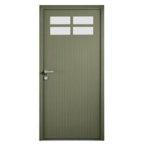 Porte d’entrée aluminium vitrée | Abby-Gaëlle sur mesure haute sécurité
