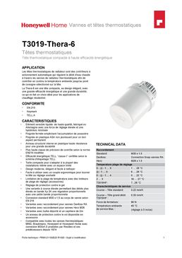 Tête thermostatique | T3019