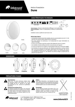 Applique murale extérieure antipollution lumineuse | Dune Casquette ULR