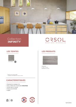 Parement en plaque XXL | INFINITY 