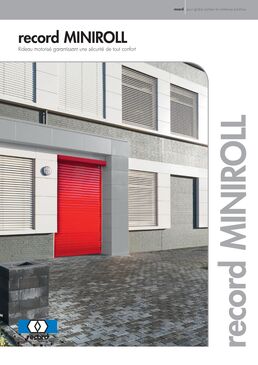 Rideau métallique compact | MiniRoll en acier galvanisé avec caisson aluminium