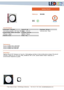 Applique murale en PVC pour environnement résidentiel ou public | Stucchi