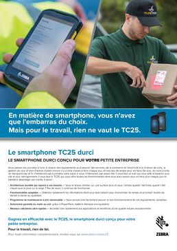 Terminal mobile durci pour petites entreprises | TC25