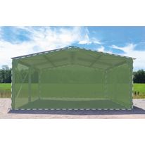 Abri bi-pente en kit 6x10x3,35m bardage 2 pignons + 1 long pan bas