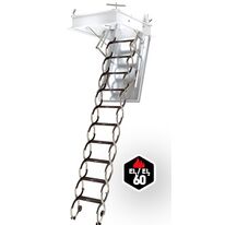 Escalier escamotable avec échelle en ciseaux, coupe-feu 60 min | LSF FAKRO