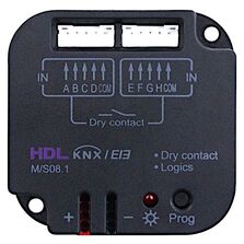 Entrée binaire avec interface KNX pour la gestion des signaux de contacts sans potentiel | HDL-M/S08.1