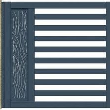 Portail battant aluminium | Gamme CONTEMPORAIN