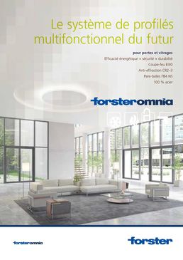 Système de profilés multifonctionnel en acier pour portes, fenêtres et cloisons fixes | Forster Omnia