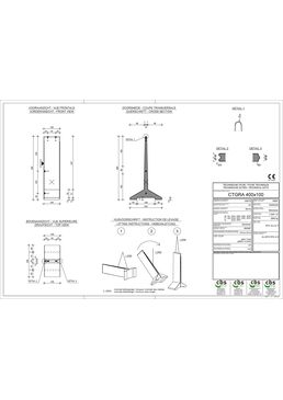 Elément en béton pour stockage couvert de céréales ou autres produits agroalimentaires | T Céréales