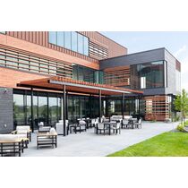 Système de façade ventilée en ardoise naturelle dynamique et créatif 